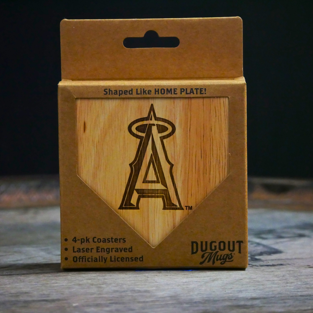 Los Angeles Angels Dugout Mug® Wood Coaster