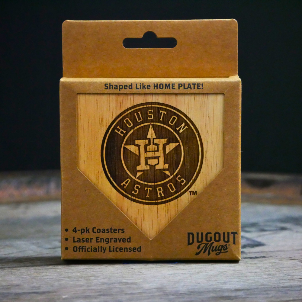 Houston Astros Dugout Mug® Wood Coaster