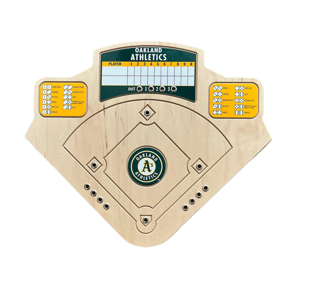 Oakland Athletics Baseball Board Game with Dice