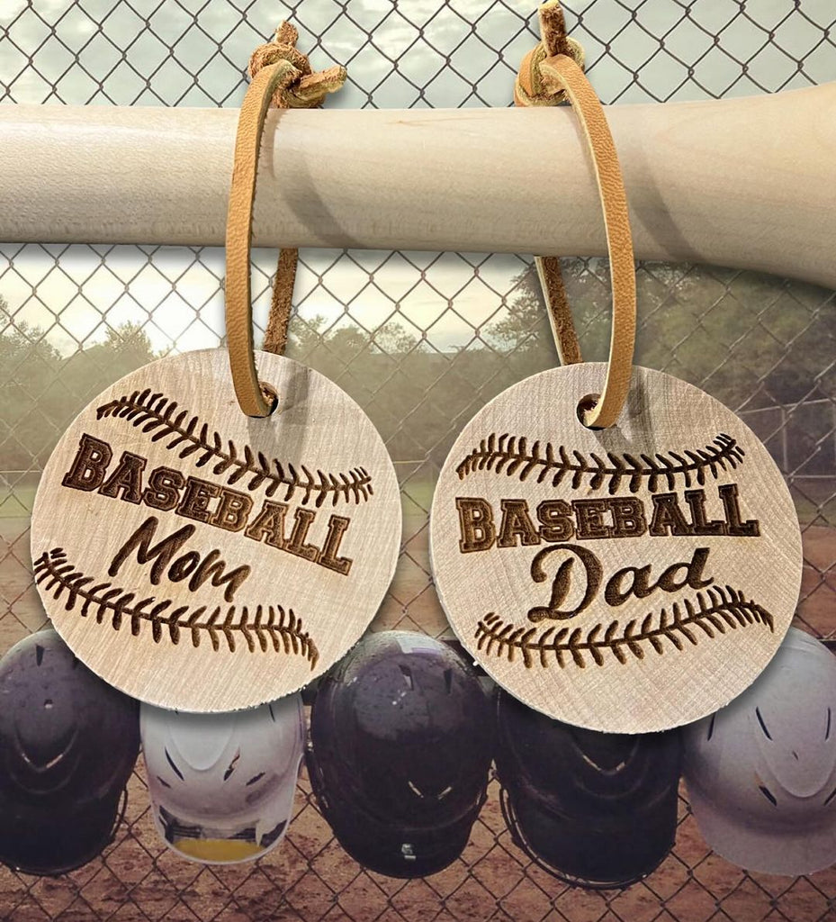 Wooden Baseball Key Chain | Dugout Mugs