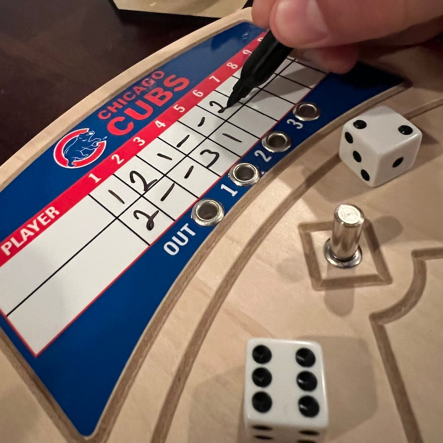 MLB Chicago Cubs Baseball Game with Dice