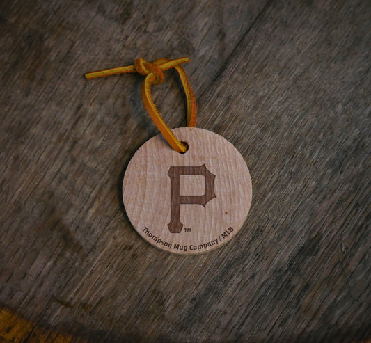 Pittsburgh Pirates "P" Baseball Ornament | Dugout Mugs®