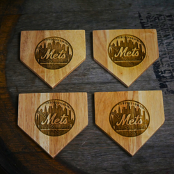 New York Mets Dugout Mug® Wood Coaster