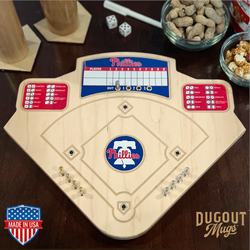 Philadelphia Phillies Baseball Board Game with Dice