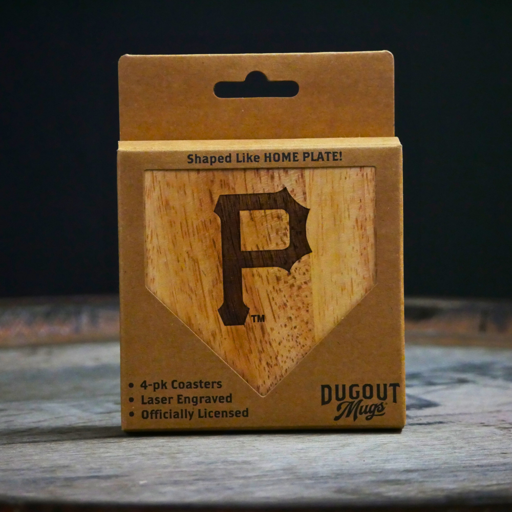 Pittsburgh Pirates Dugout Mug® Wood Coaster