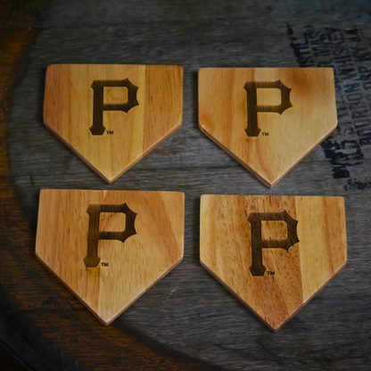 Pittsburgh Pirates "P" Dugout Mug® | Wood Coaster