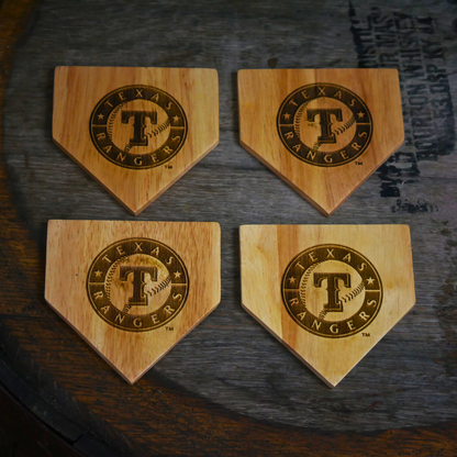 Texas Rangers Dugout Mug® | Wood Coaster