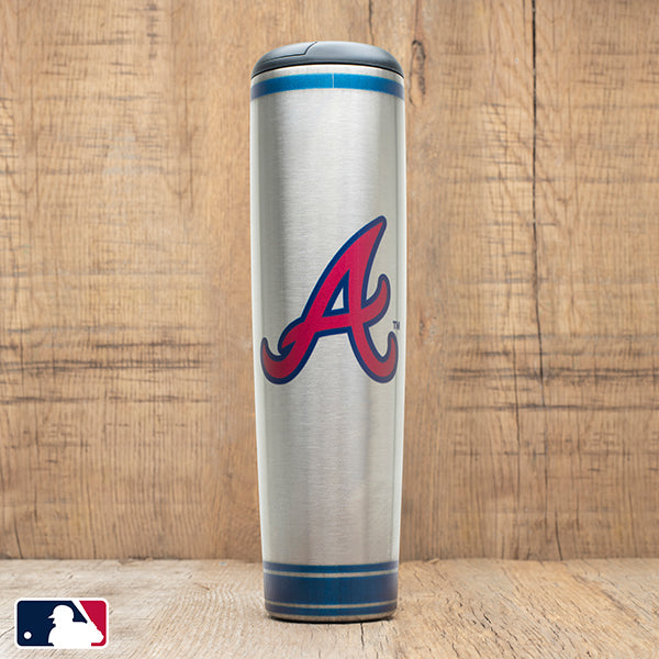 atlanta braves metal baseball bat mug