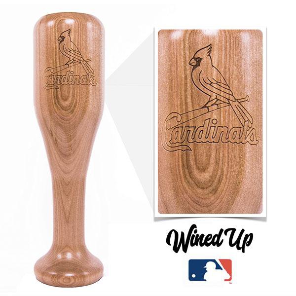 baseball bat wine glass St.Louis Cardinals