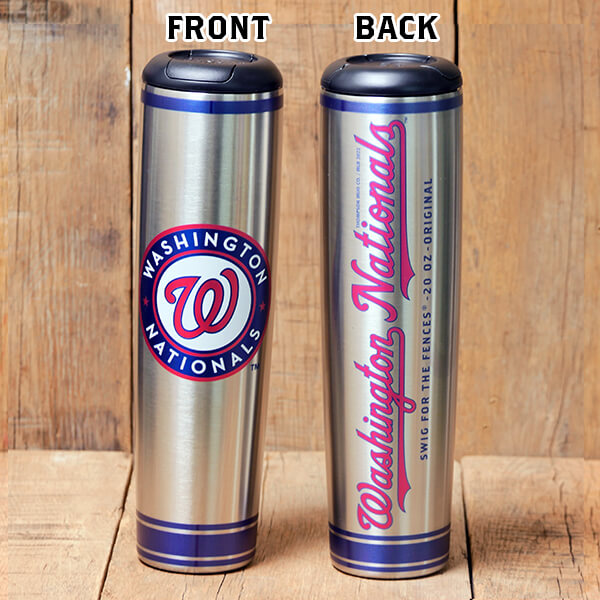 Washington Nationals Metal Dugout Mug | Stainless Steel Baseball Bat Mug