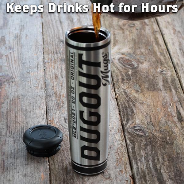 Cleveland Guardians Metal Dugout Mug | Stainless Steel Baseball Bat Mug