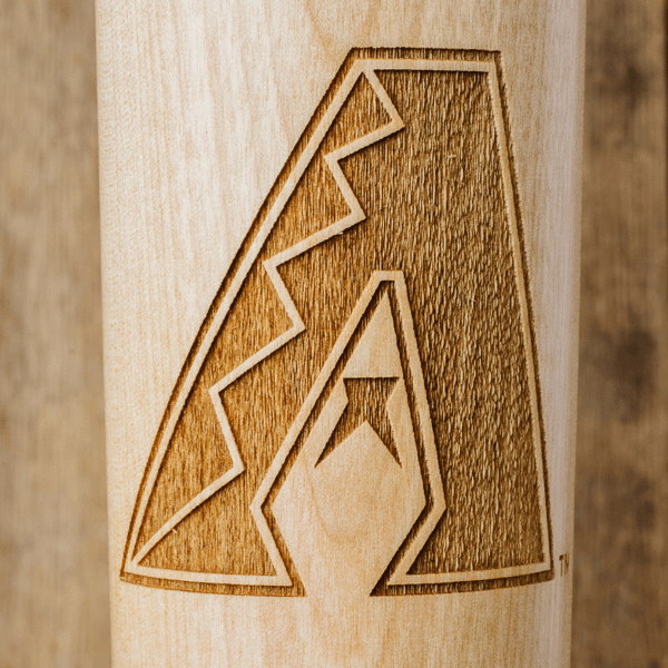 baseball bat mug Arizona Diamondbacks close up