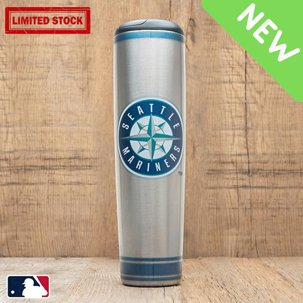 seattle mariners metal bat mug