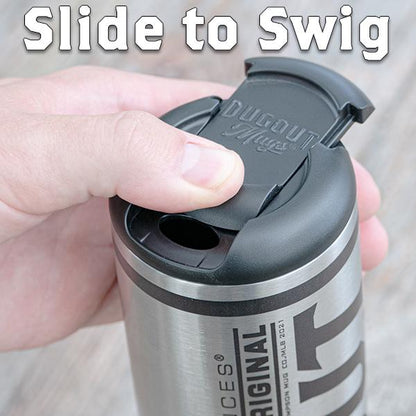 Milwaukee Brewers Metal Dugout Mug | Stainless Steel Baseball Bat Mug