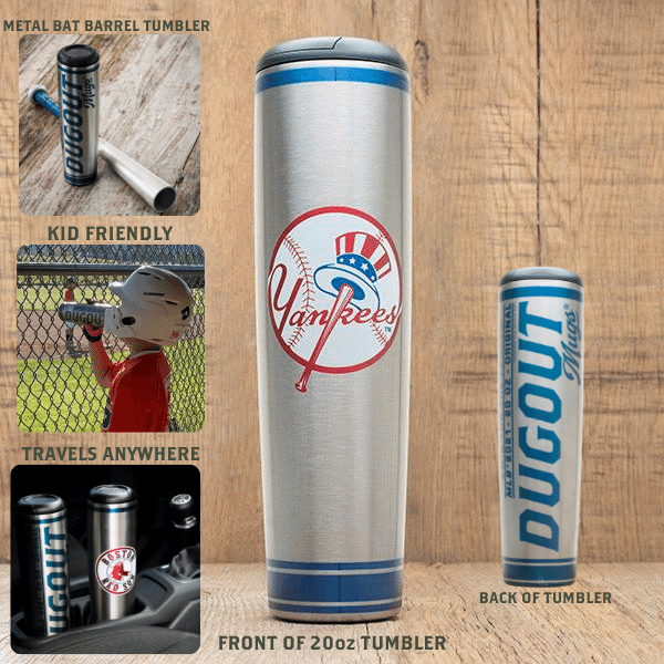 MLB Teams Metal Dugout Mug | Stainless Steel Bat Mug